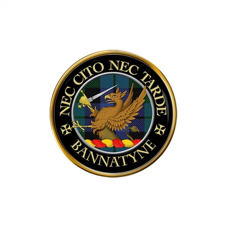 Bannatyne Scottish Clan Crest Pin Badge
