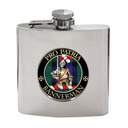 Bannerman Scottish Clan Crest Hip Flask