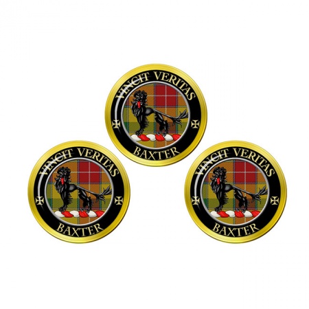 Baxter Scottish Clan Crest Golf Ball Markers