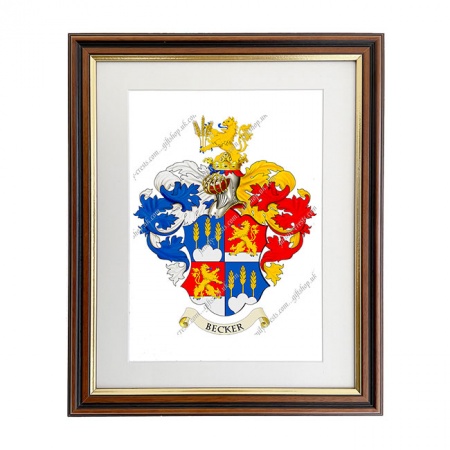 Becker (Germany) Coat of Arms Framed Print
