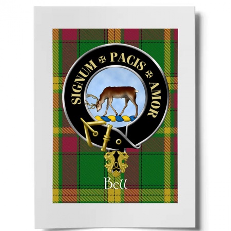 Bell of Provoschaugh Scottish Clan Crest Ready to Frame Print