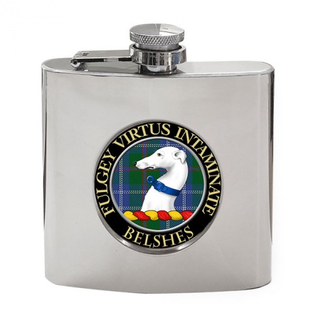 Belshes Scottish Clan Crest Hip Flask