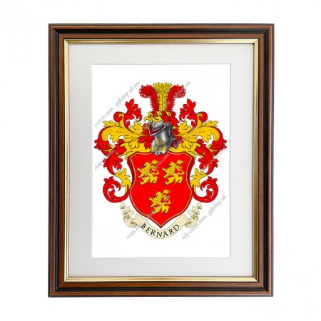 Bernard (France) Coat of Arms Framed Print