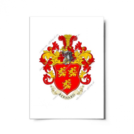 Bernard (France) Coat of Arms Print