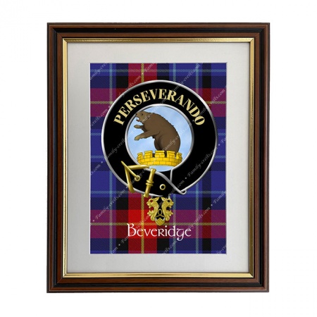 Beveridge Scottish Clan Crest Framed Print
