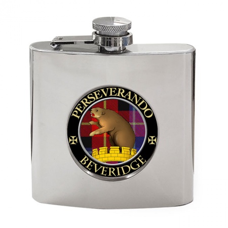 Beveridge Scottish Clan Crest Hip Flask