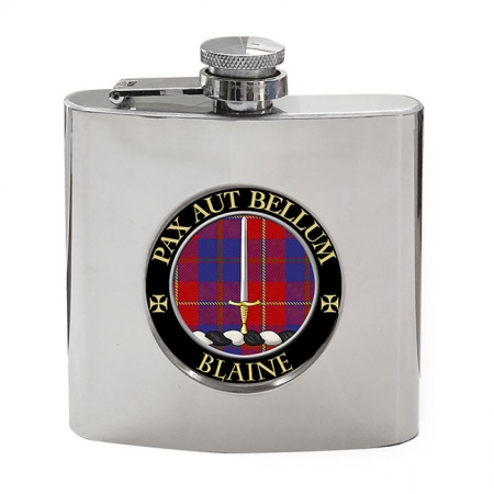 Blaine Scottish Clan Crest Hip Flask