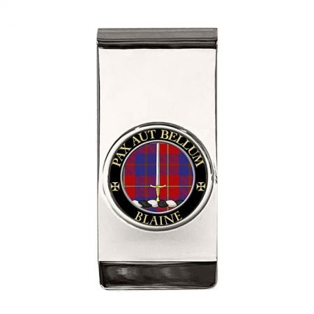 Blaine Scottish Clan Crest Money Clip