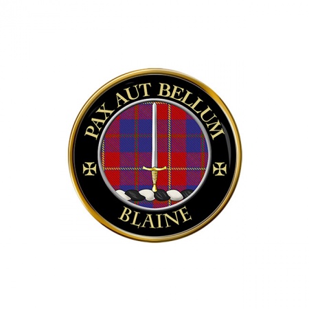 Blaine Scottish Clan Crest Pin Badge