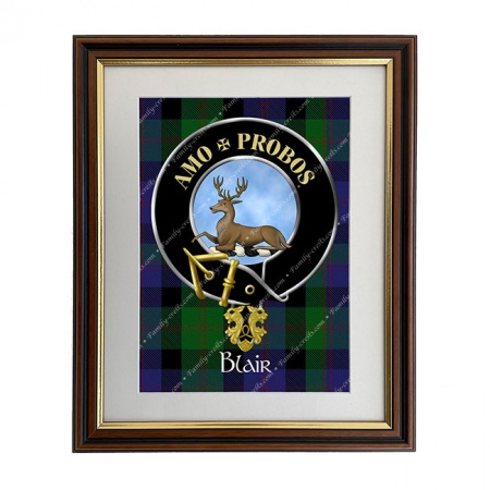 Blair Scottish Clan Crest Framed Print