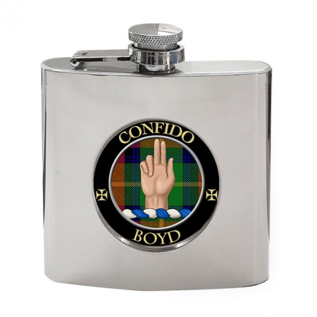 Boyd Scottish Clan Crest Hip Flask