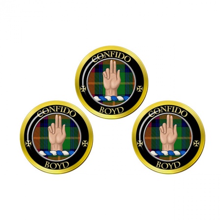 Boyd Scottish Clan Crest Golf Ball Markers