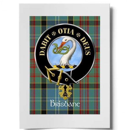 Brisbane Scottish Clan Crest Ready to Frame Print