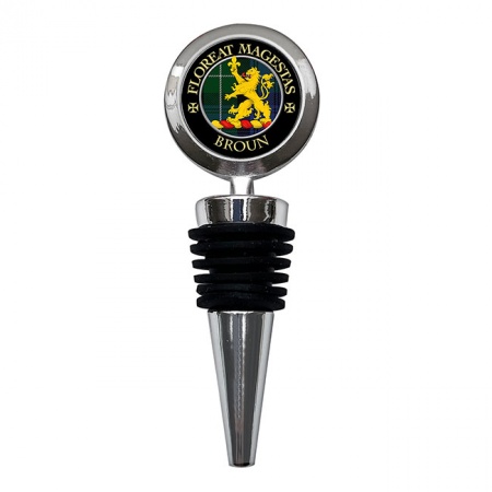 Broun Scottish Clan Crest Bottle Stopper