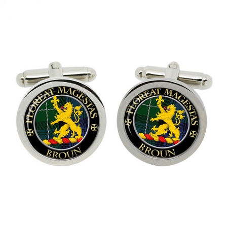 Broun Scottish Clan Crest Cufflinks