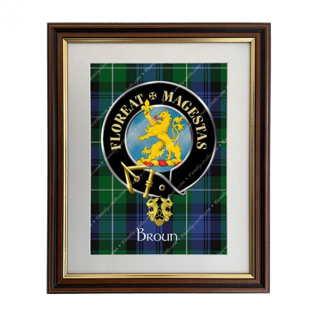 Broun Scottish Clan Crest Framed Print
