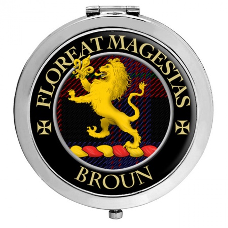 Broun Scottish Clan Crest Compact Mirror