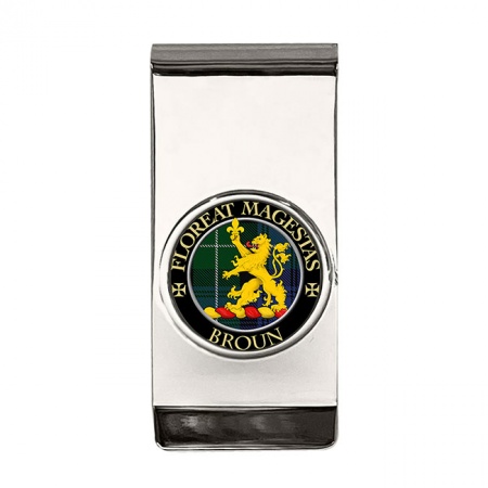 Broun Scottish Clan Crest Money Clip