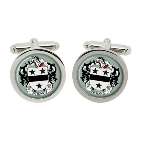 Brown (England) Coat of Arms Cufflinks