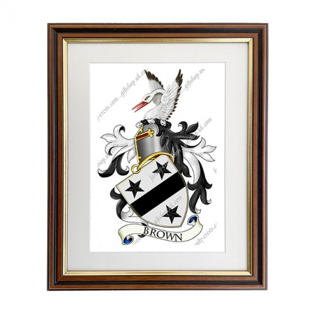Brown (England) Coat of Arms Framed Print