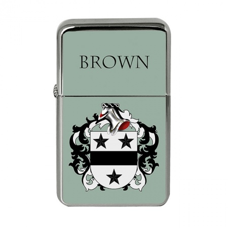 Brown (England) Coat of Arms Flip Top Lighter