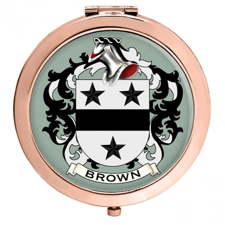 Brown (England) Coat of Arms Compact Mirror