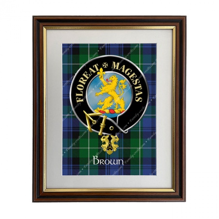 Brown Scottish Clan Crest Framed Print