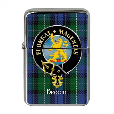 Brown Scottish Clan Crest Flip Top Lighter