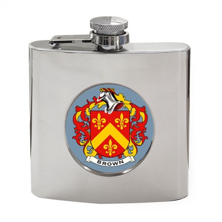 Brown (Scotland) Coat of Arms Hip Flask