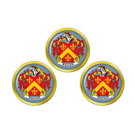 Brown (Scotland) Coat of Arms Golf Ball Markers