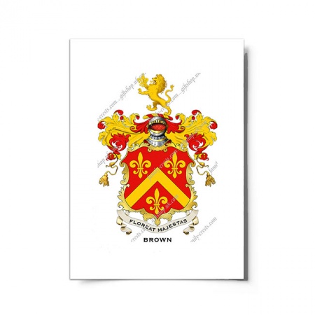Brown (Scotland) Coat of Arms Print