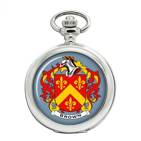 Brown (Scotland) Coat of Arms Pocket Watch