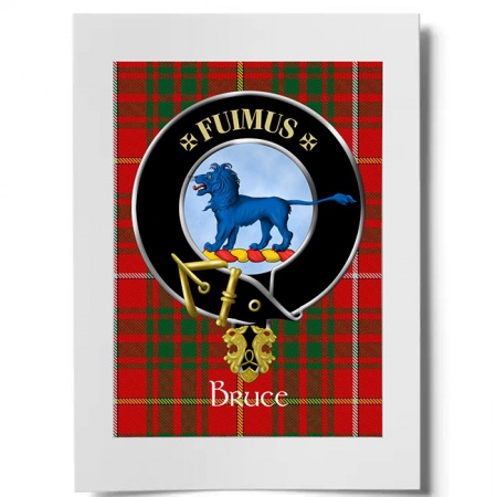 Bruce Scottish Clan Crest Ready to Frame Print