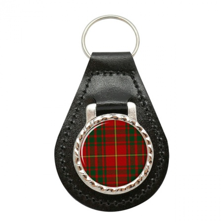 Bruce Scottish Tartan Leather Key Fob