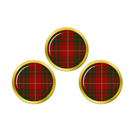 Bruce Scottish Tartan Golf Ball Markers