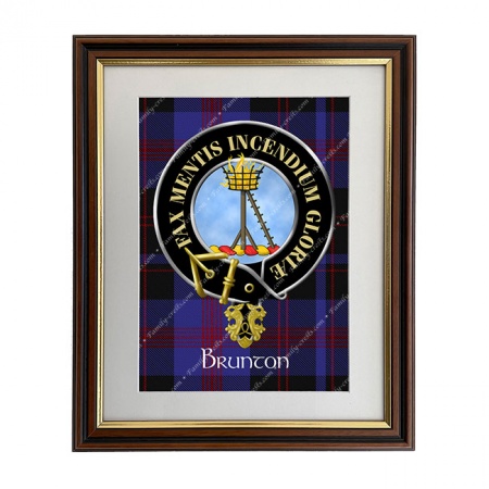 Brunton Scottish Clan Crest Framed Print