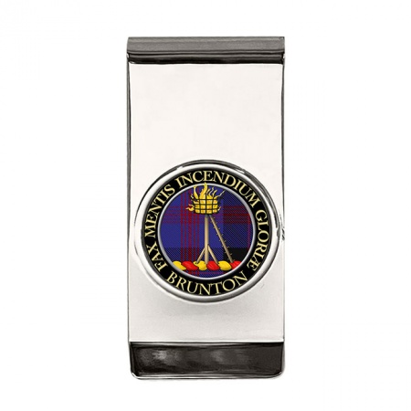 Brunton Scottish Clan Crest Money Clip