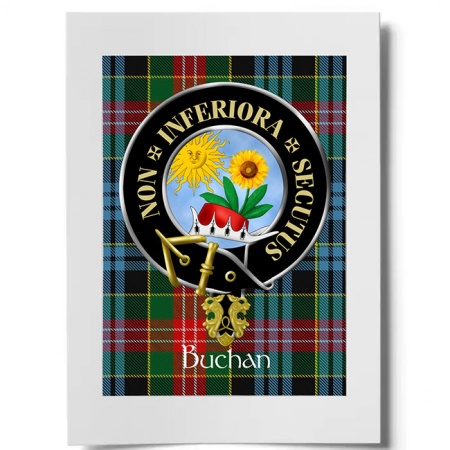 Buchan Scottish Clan Crest Ready to Frame Print