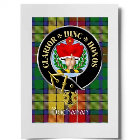 Buchanan Scottish Clan Crest Ready to Frame Print