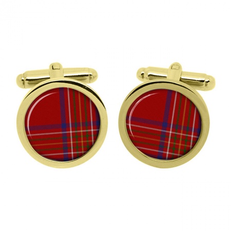 Burnett Scottish Tartan Cufflinks in Box