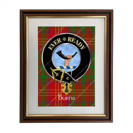 Burns Scottish Clan Crest Framed Print