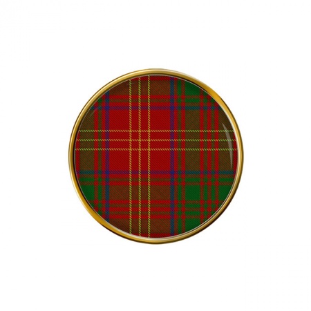 Burns Scottish Tartan Pin Badge