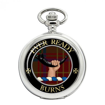 Burns Scottish Clan Crest Pocket Watch