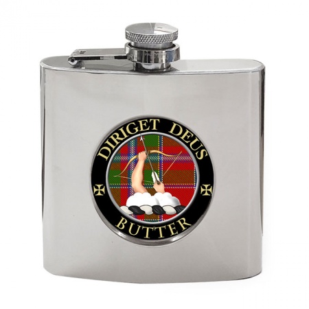 Butter Scottish Clan Crest Hip Flask