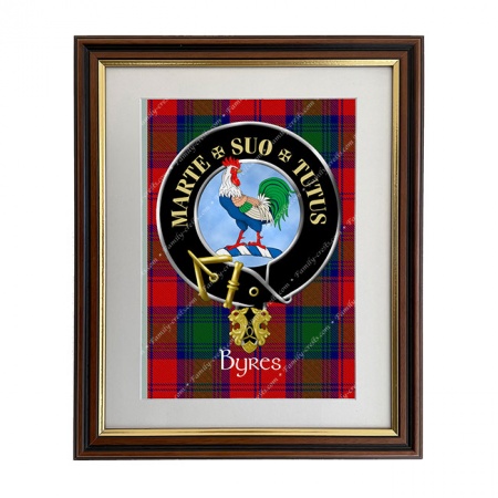Byres Scottish Clan Crest Framed Print