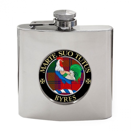 Byres Scottish Clan Crest Hip Flask