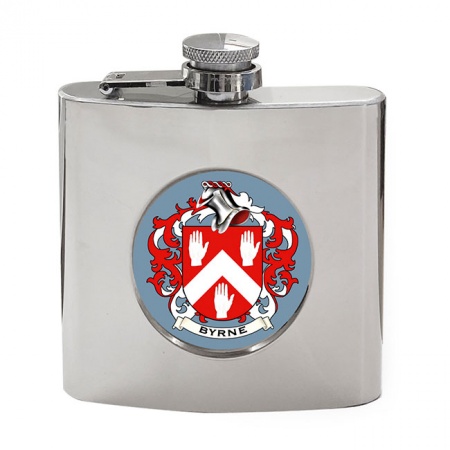 Byrne (Ireland) Coat of Arms Hip Flask
