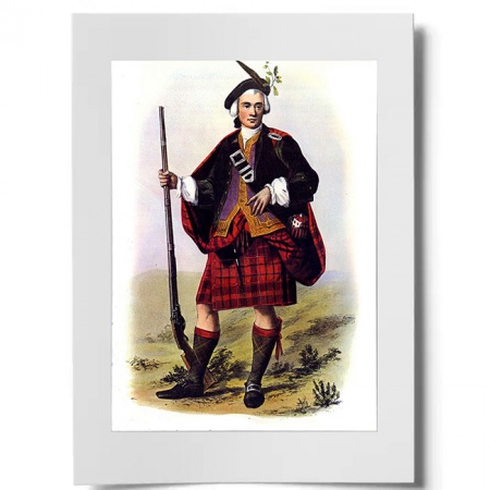 Cameron Modern Scottish Clansman Ready to Frame Print