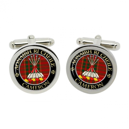 Cameron Modern Scottish Clan Crest Cufflinks