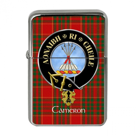 Cameron Modern Scottish Clan Crest Flip Top Lighter